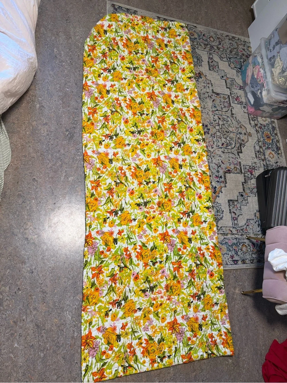 vintage nettle creek bedspreads 70’s floral queen full duvet multicolor retro